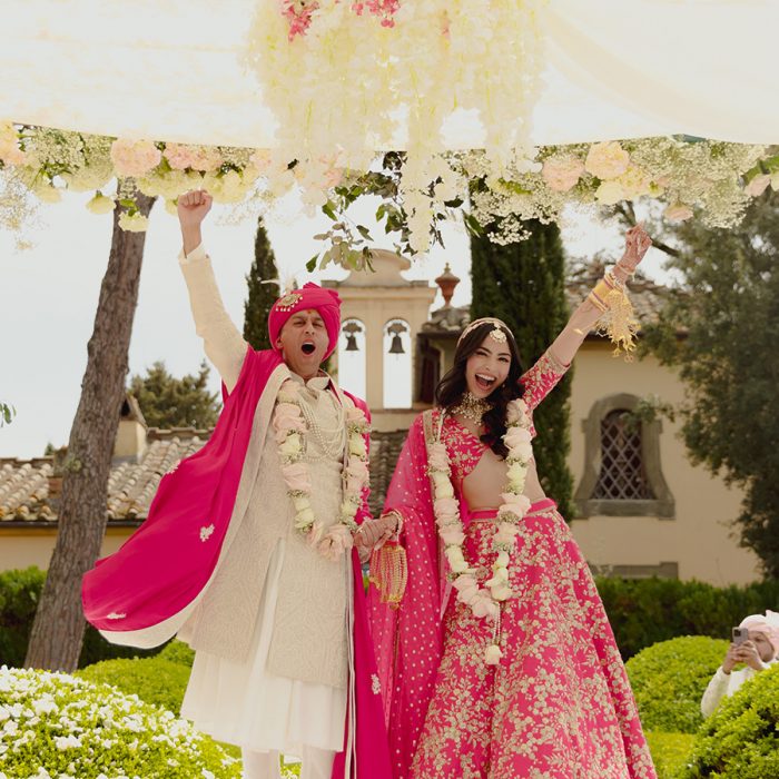 Aish Pandit and Sahil Chaudry, COMO Castello Del Nero, Tuscany, Italy