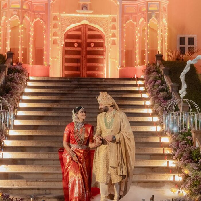 Akhila Boyapati and Anand Mehta, Samode Palace, Rajasthan akhilaanand-thumb