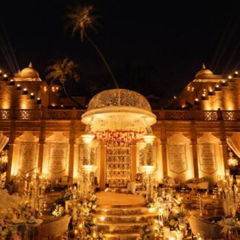 A Sheesh Mahal inspired wedding with touches of a royal Rajasthan