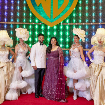 A wedding that had it all, from calm Arabian night themes to Joker serving drinks at the bar!