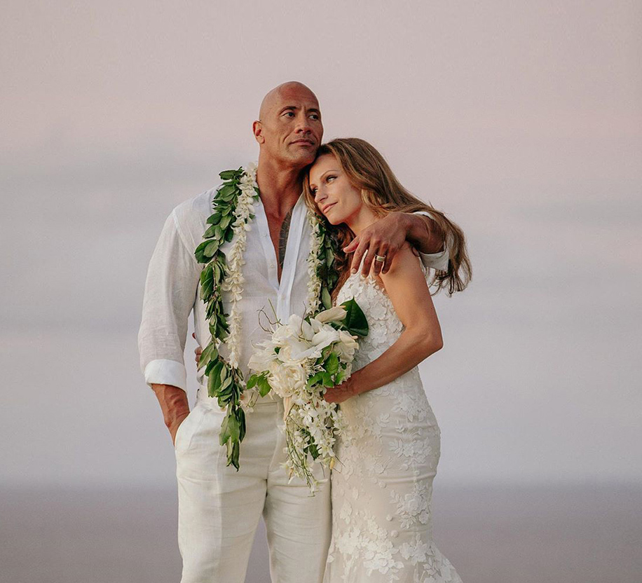 Dwayne Johnson And Lauren Hashian Hawaii Celebrity Weddings Weddingsutra