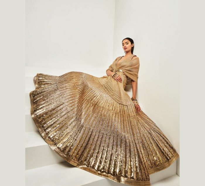 Say yes to Gold Lehengas for your wedding!