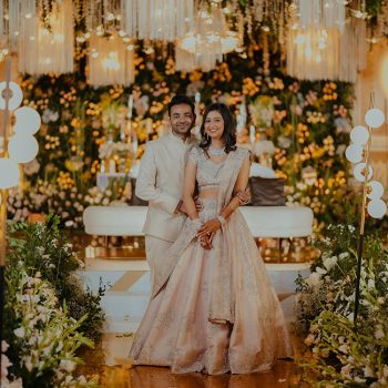 Swathed in green, gold and ivory hues – this couple’s opulent yet cosy engagement celebration will give you plenty of inspiration!