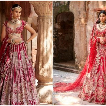 Walk the aisle like it’s the red carpet in these ultra-glamorous bridal lehengas from Pernia’s Pop-Up Shop!