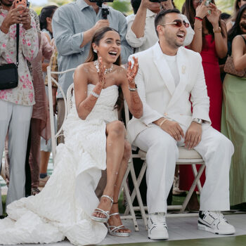 A sporty celebration for a Bollywood-loving couple