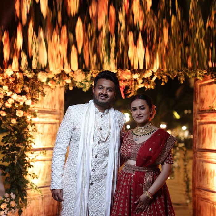 Swati and Rishabh, Azaya Beach Resort Goa