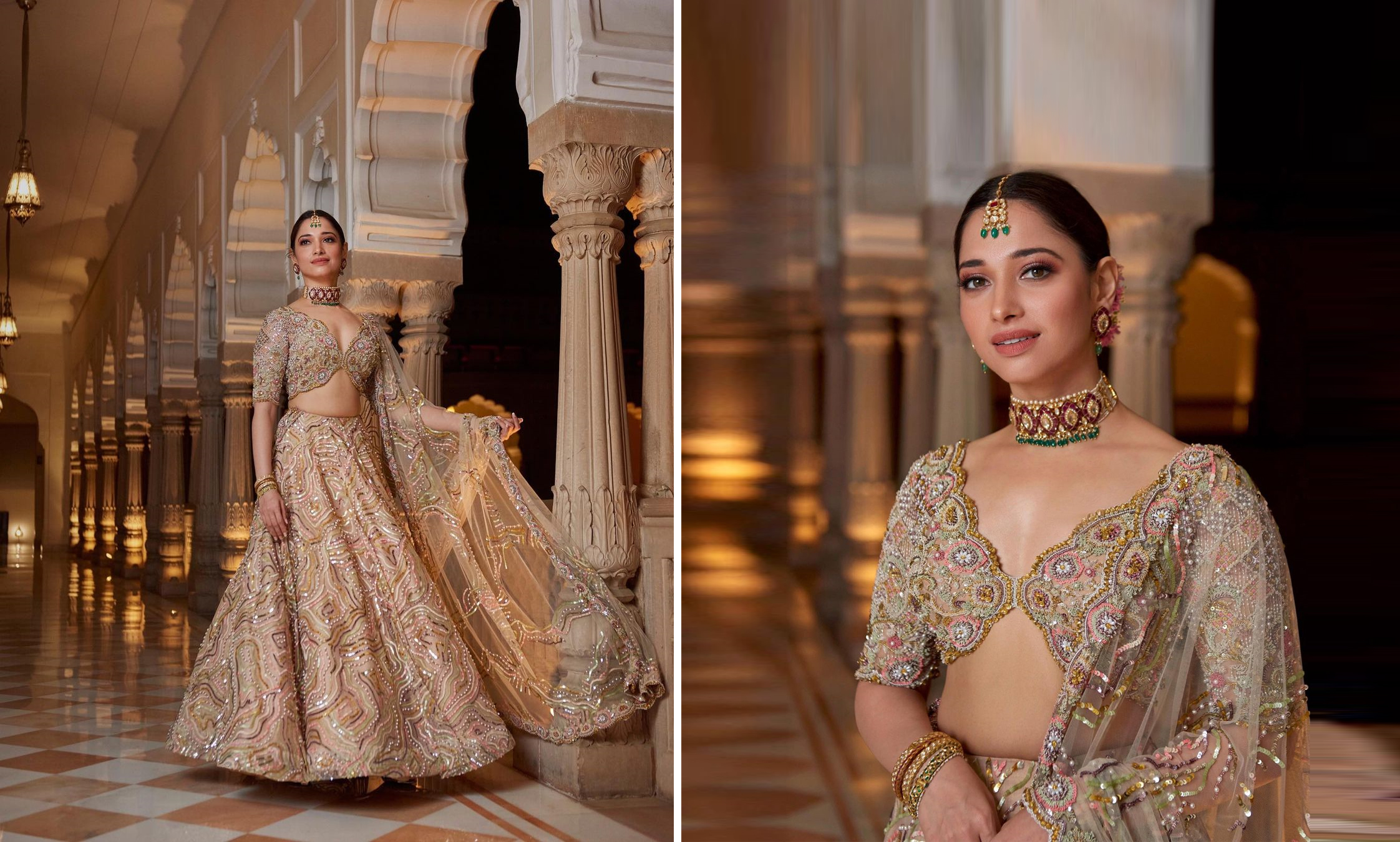 2244px x 1350px - Tamanna Bhatia dazzles at blogger Hanna S Khan's wedding in a custom  lehenga | WeddingSutra