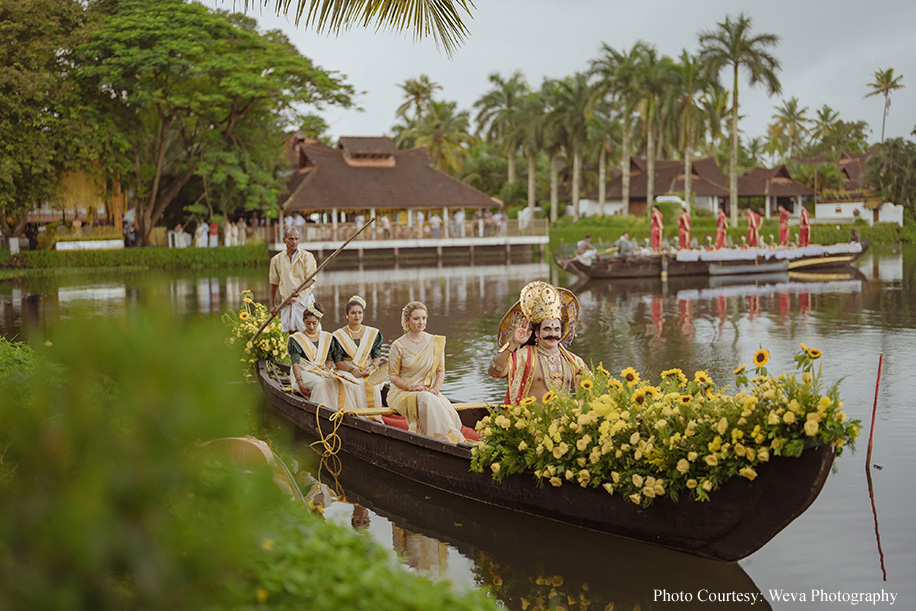 Elizabeth Gregor and Akshay Joseph, Kumarakom Lake Resort, Kerala