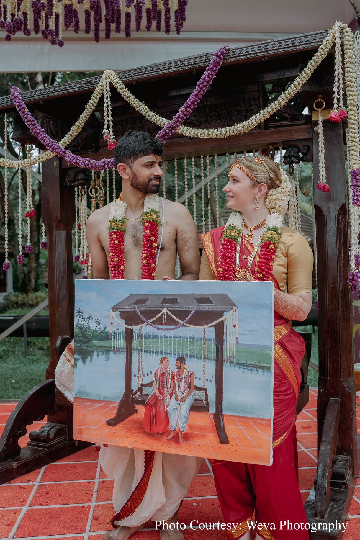 Elizabeth Gregor and Akshay Joseph, Kumarakom Lake Resort, Kerala