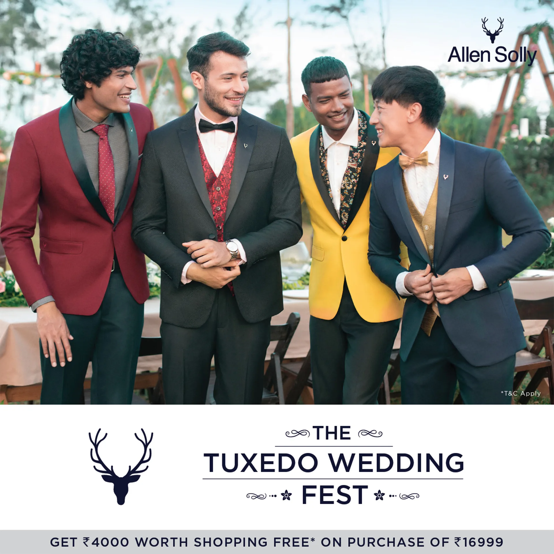 Grooms, Steal The Show! Allen Solly's Tuxedo Wedding Collection sets the  style bar high with neo-classic designs! - WeddingSutra