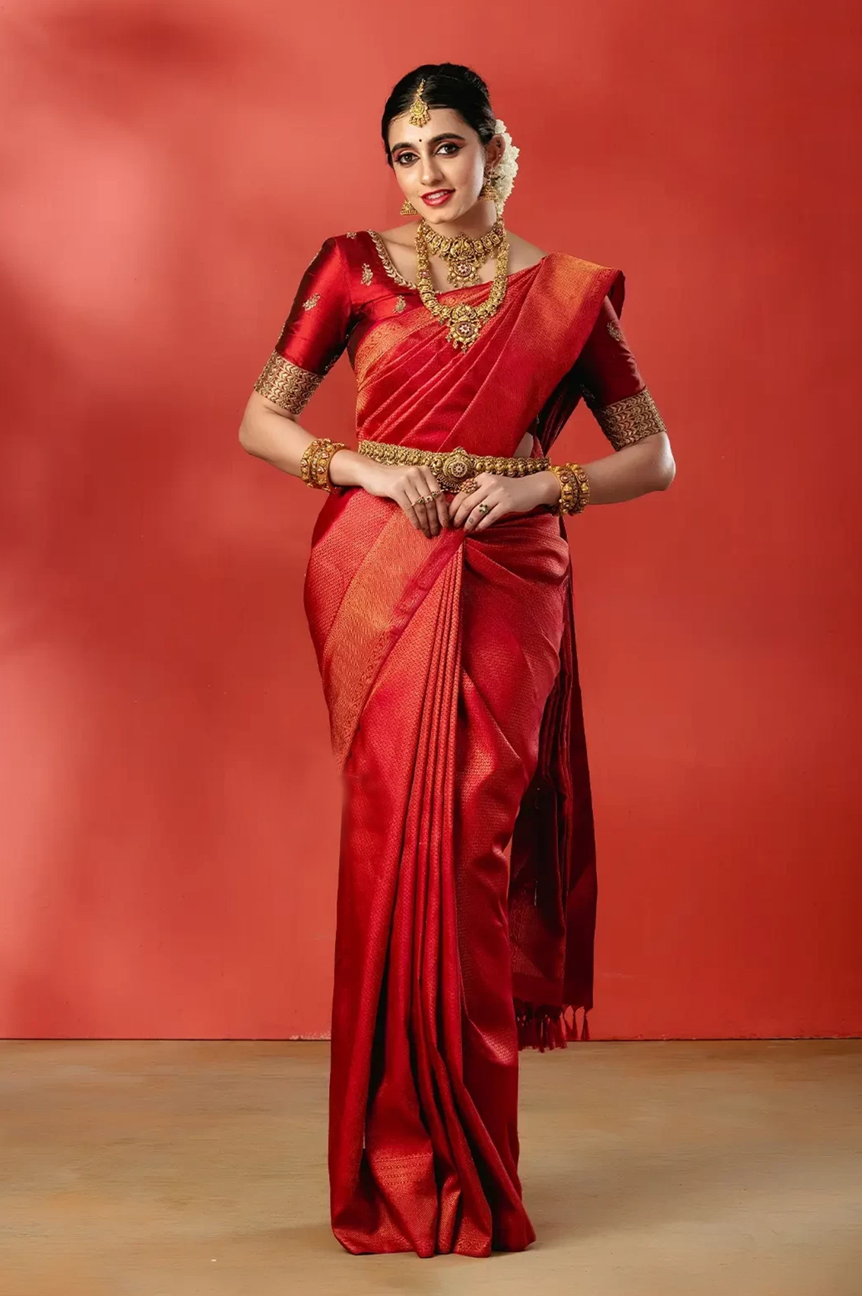 Red Bridal Saree