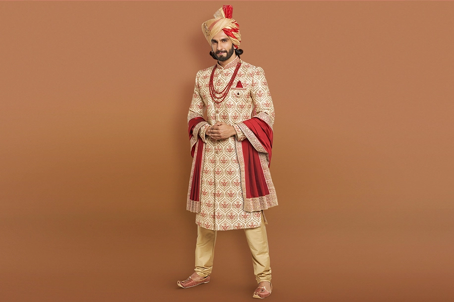 The making of Ranveer Singh's wedding sherwani.
