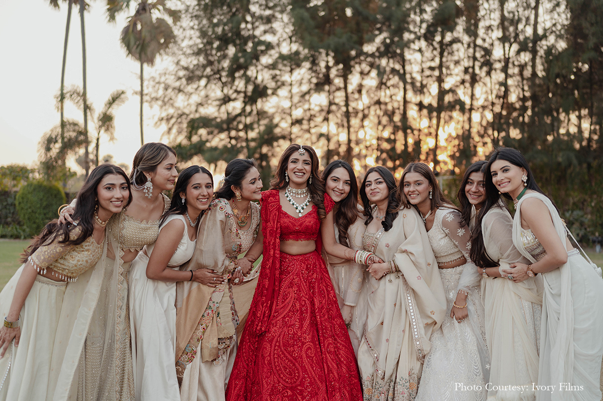 This intimate outdoor wedding was the perfect blend of trendy and traditional