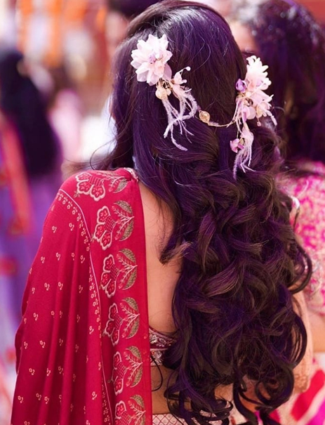 South Indian Bridal Hairstyle With Hair Accessories  Ethnic Fashion  Inspirations