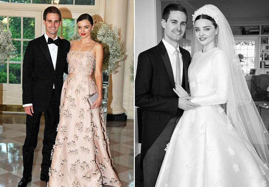 Miranda Kerr's Wedding Gown Was Inspired by This Classic Grace