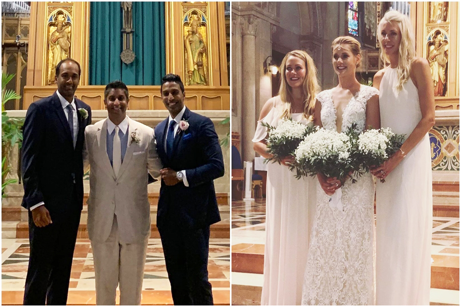 Alison Riske and Stephen Amritraj Alison Riske and Stephen Amritraj