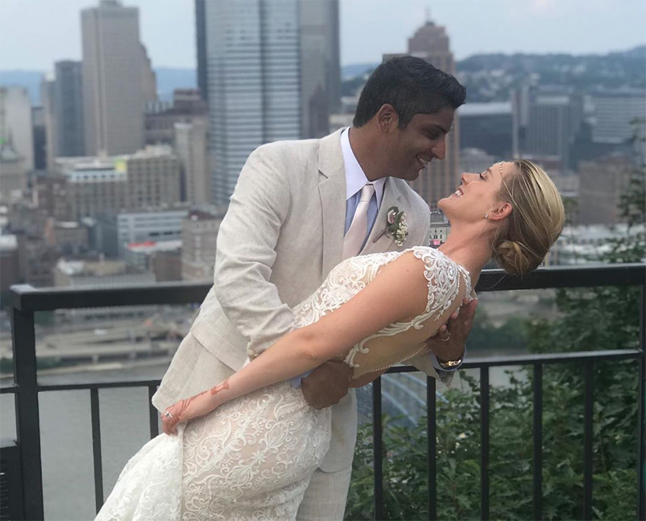 Alison Riske and Stephen Amritraj Alison Riske and Stephen Amritraj