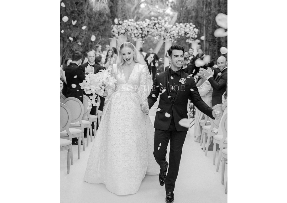 Joe Jonas and Sophie Turner Wedding Guests Style