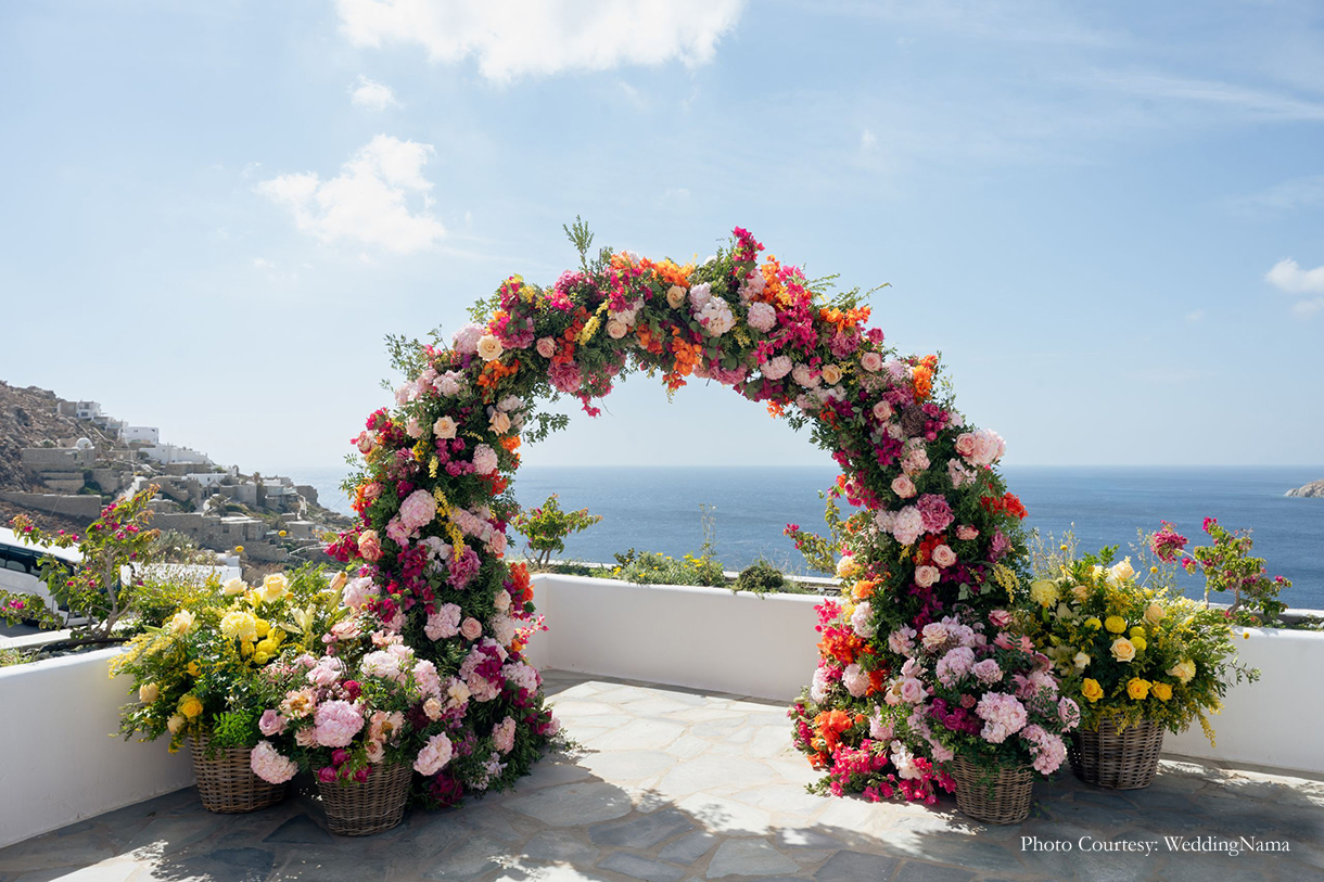 Nikita Agarwal and Rishi Khanna, Mykonos