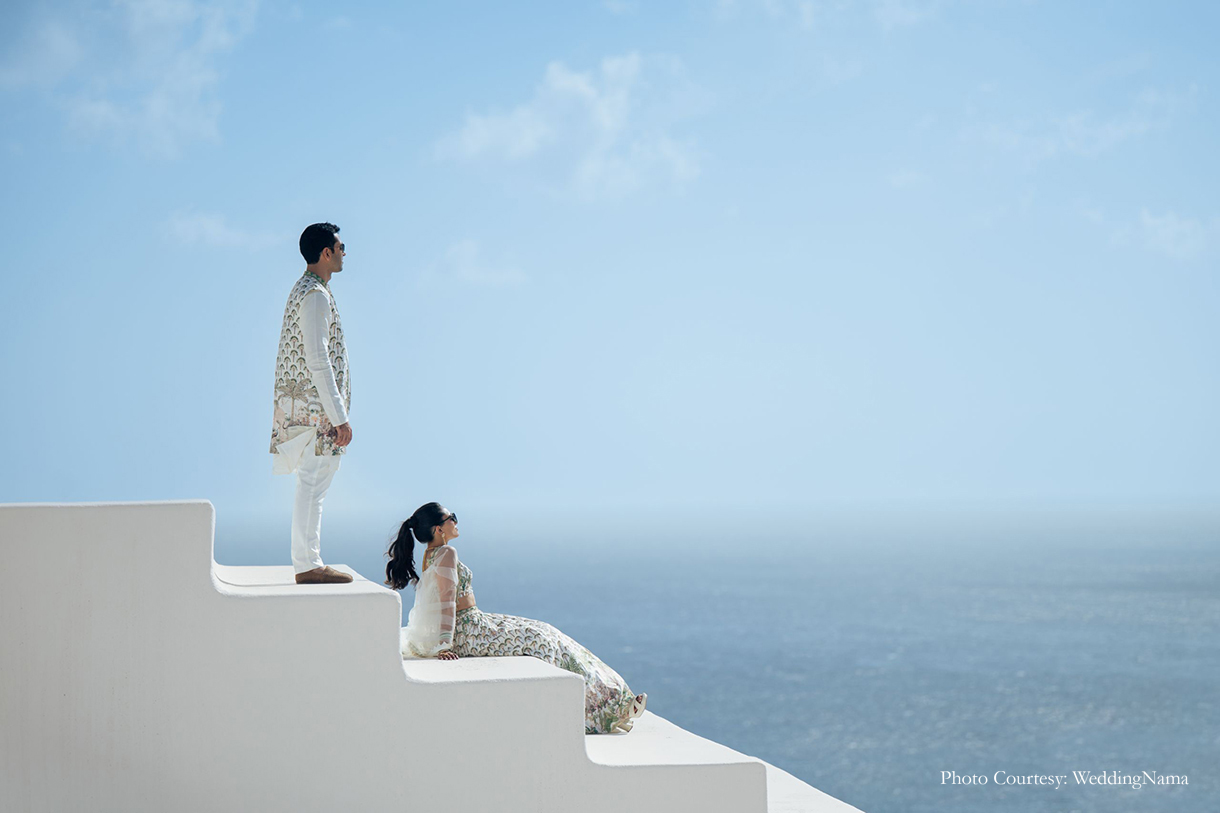 Nikita Agarwal and Rishi Khanna, Mykonos