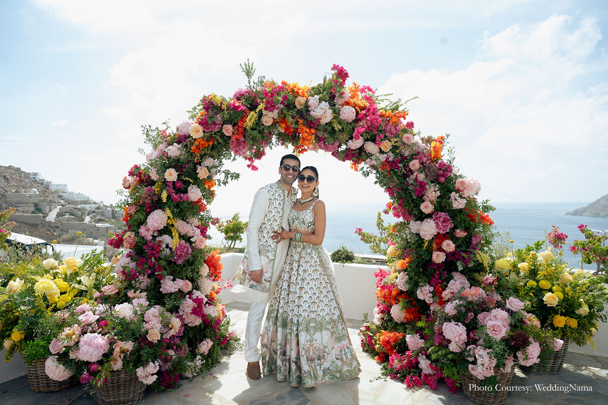 Nikita Agarwal and Rishi Khanna, Mykonos