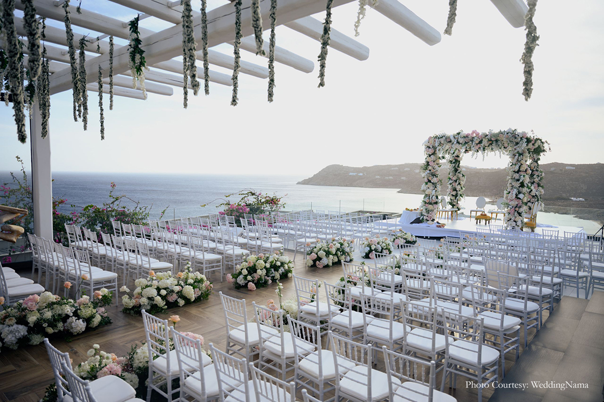 Nikita Agarwal and Rishi Khanna, Mykonos