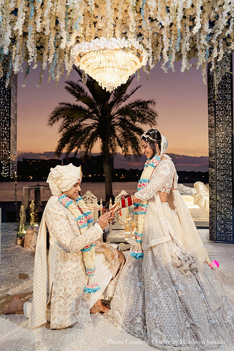 Priya and Sumeet, Fairmont Bab Al Bahr, Abu Dhabi