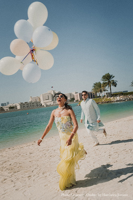 Priya and Sumeet, Fairmont Bab Al Bahr, Abu Dhabi