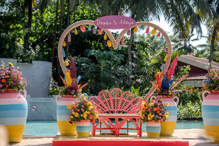 Adithya Jagdish and Deepika Rajaram, Taj Exotica Resort & Spa, Goa