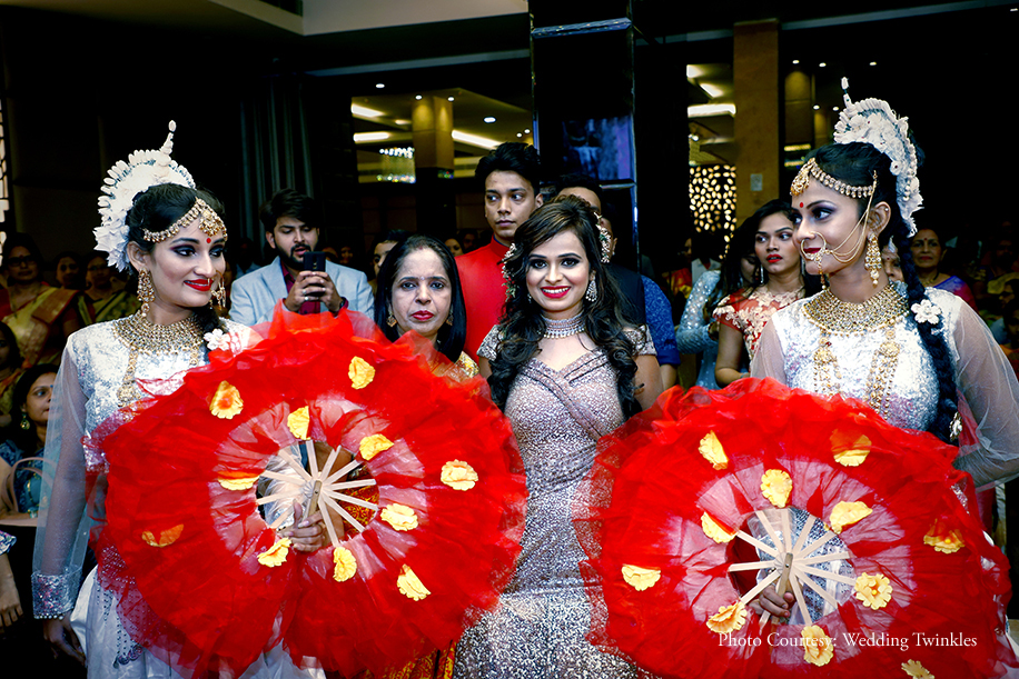 Bride entered with dancers