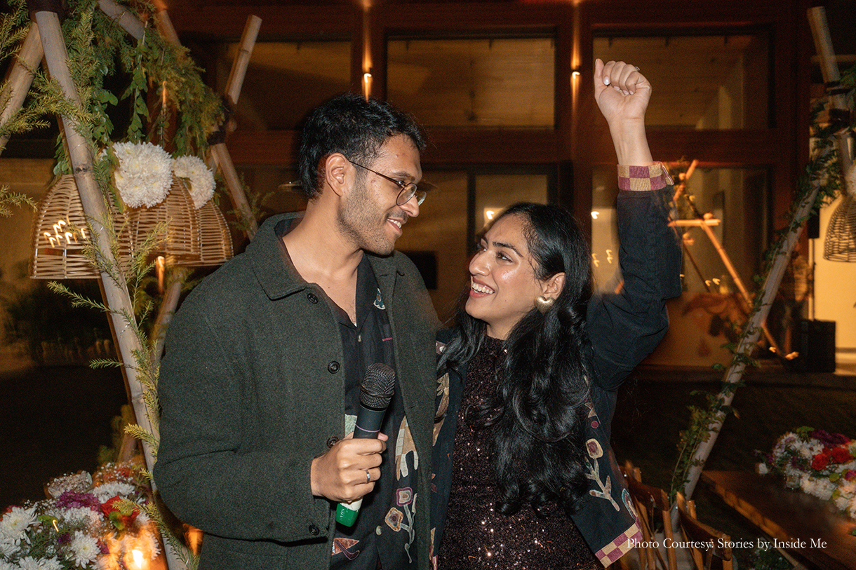 Nitya Pandit and Arnav Gupta, Gurgaon
