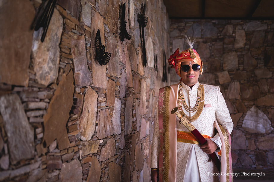 Groom wedding look