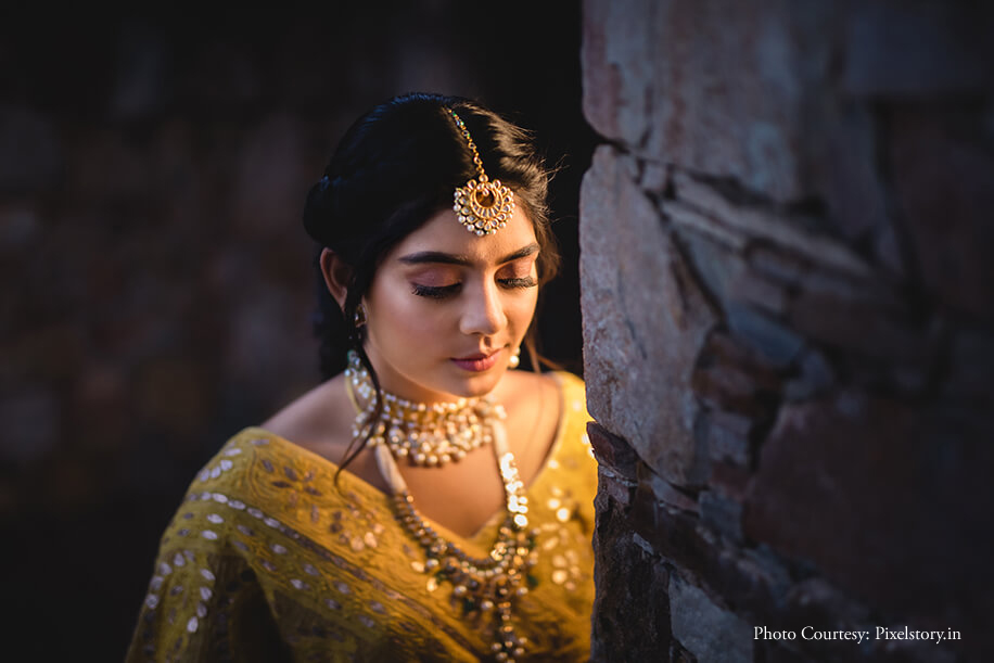 Bride Haldi Look
