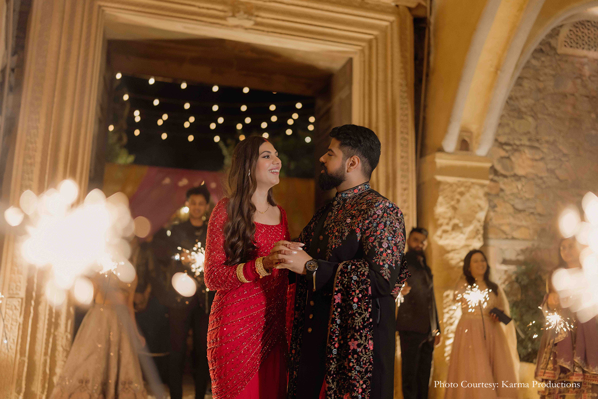 Rijul and Sonia, Tijara Fort-Palace, Rajasthan