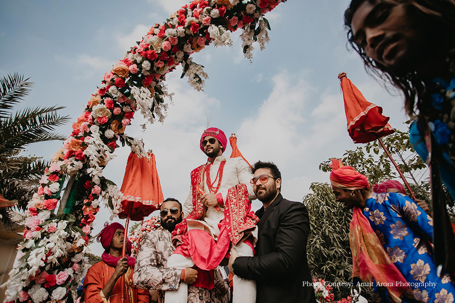 Groom's entry
