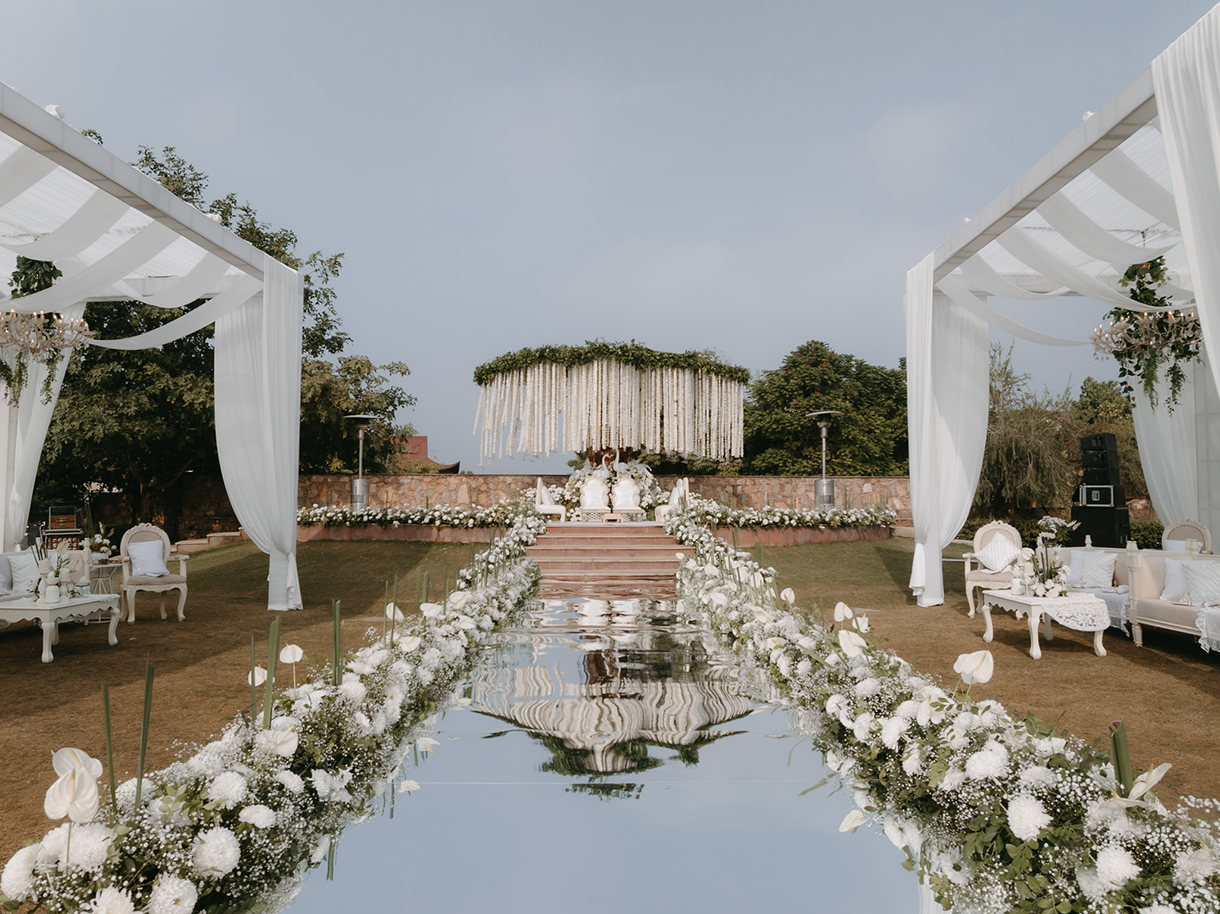 Tanya and Priyank, Ananta Spa & Resort, Jaipur