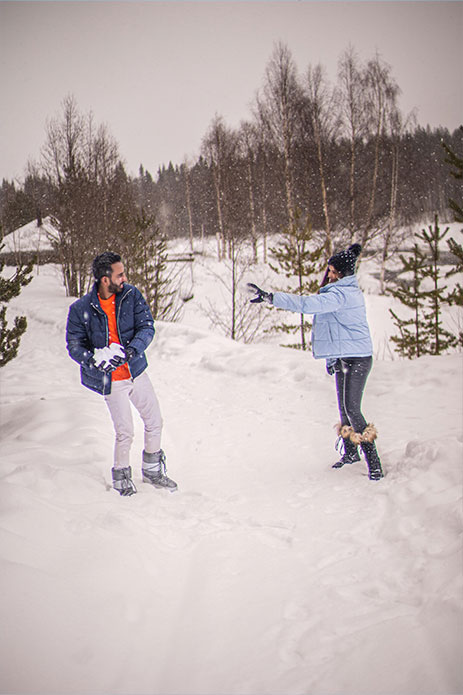 Latika Parwani and Pratik Jadhwani, Finland