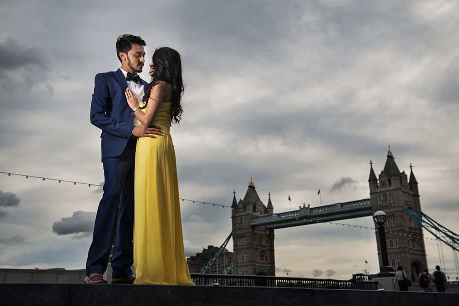 Dolly and Dharin’s stylish Pre Wedding Photoshoot