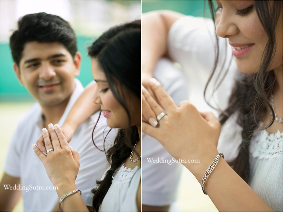 Vaishali and Jay's Platinum Love Bands